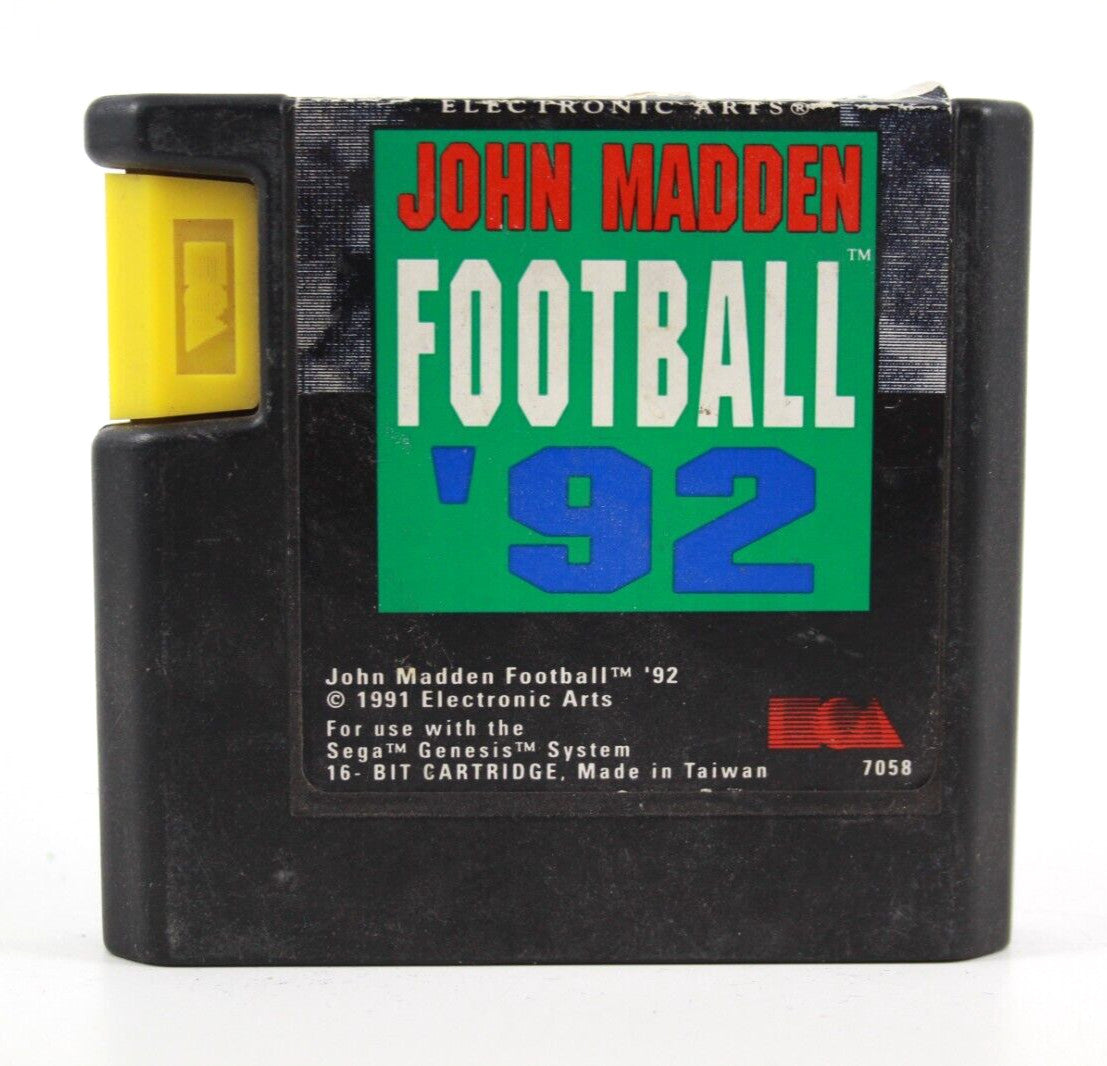 John Madden Football '92 [CART ONLY] - SEGA Genesis [NTSC-U] - WITH WARRANTY
