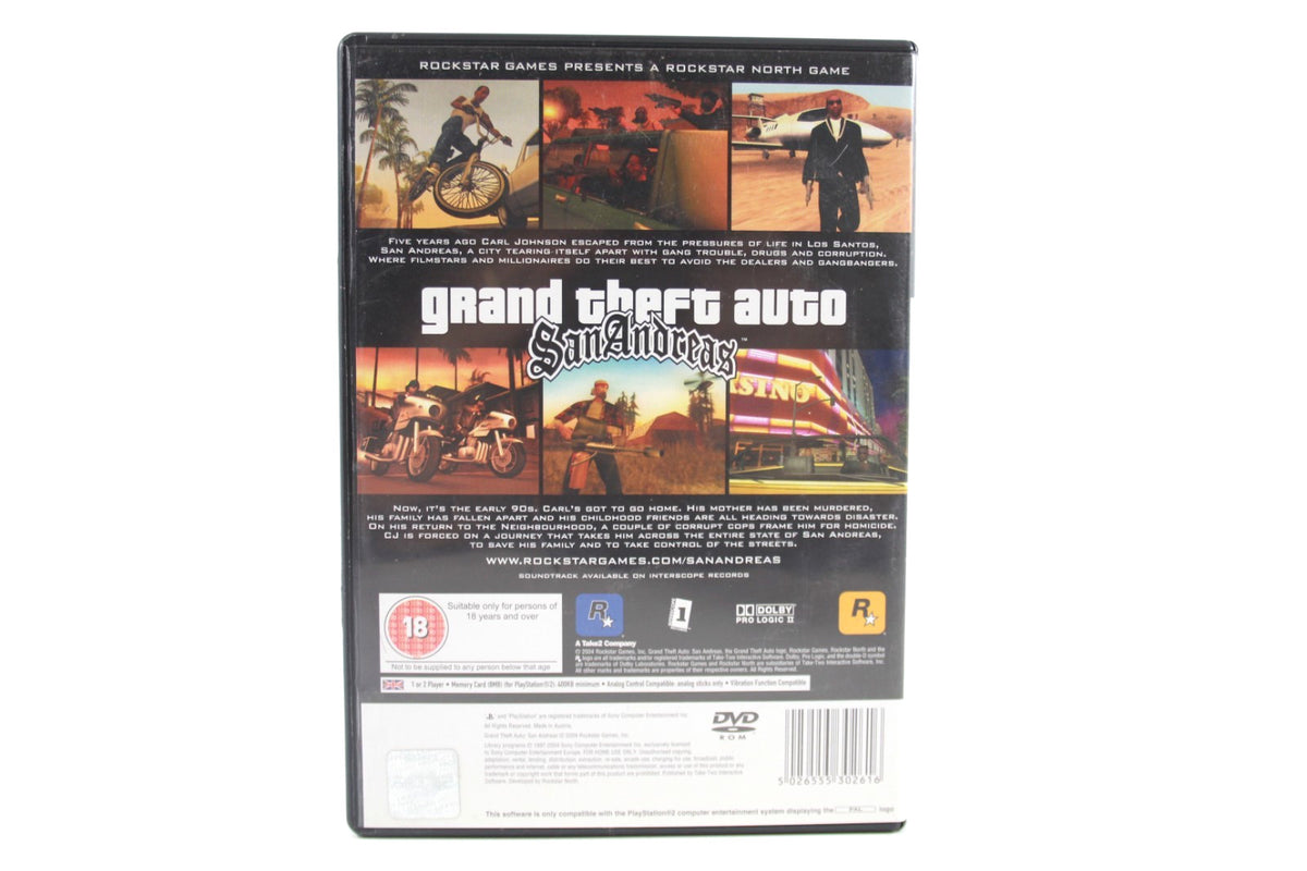 Grand Theft Auto: San Andreas - PlayStation 2 (PS2) [PAL] - WITH WARRANTY