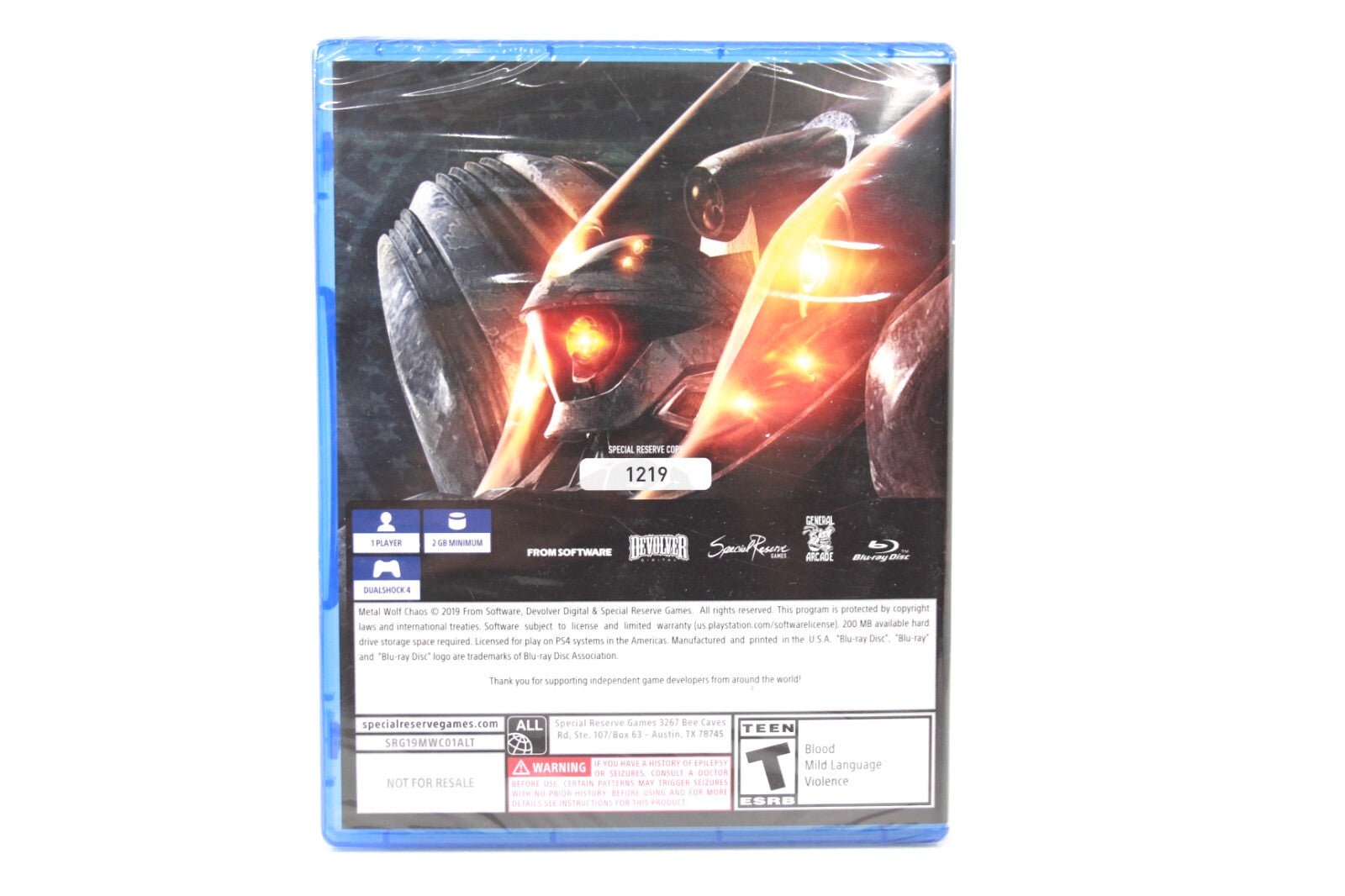 Metal Wolf Chaos XD [BRAND NEW/SEALED] - PlayStation 4 (PS4) [NTSC-U]