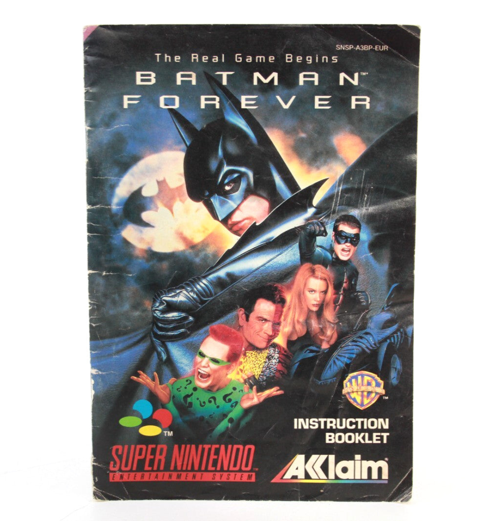 Batman Forever - Super Nintendo (SNES) [MANUAL ONLY]