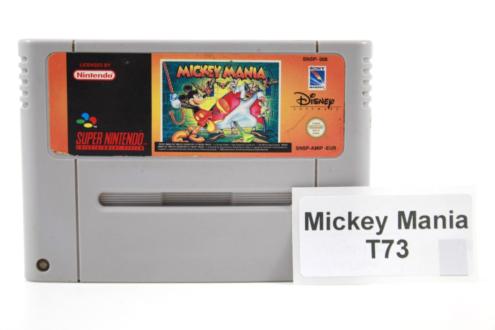 Mickey Mania [CART ONLY] - Super Nintendo (SNES) [PAL] - WITH WARRANTY