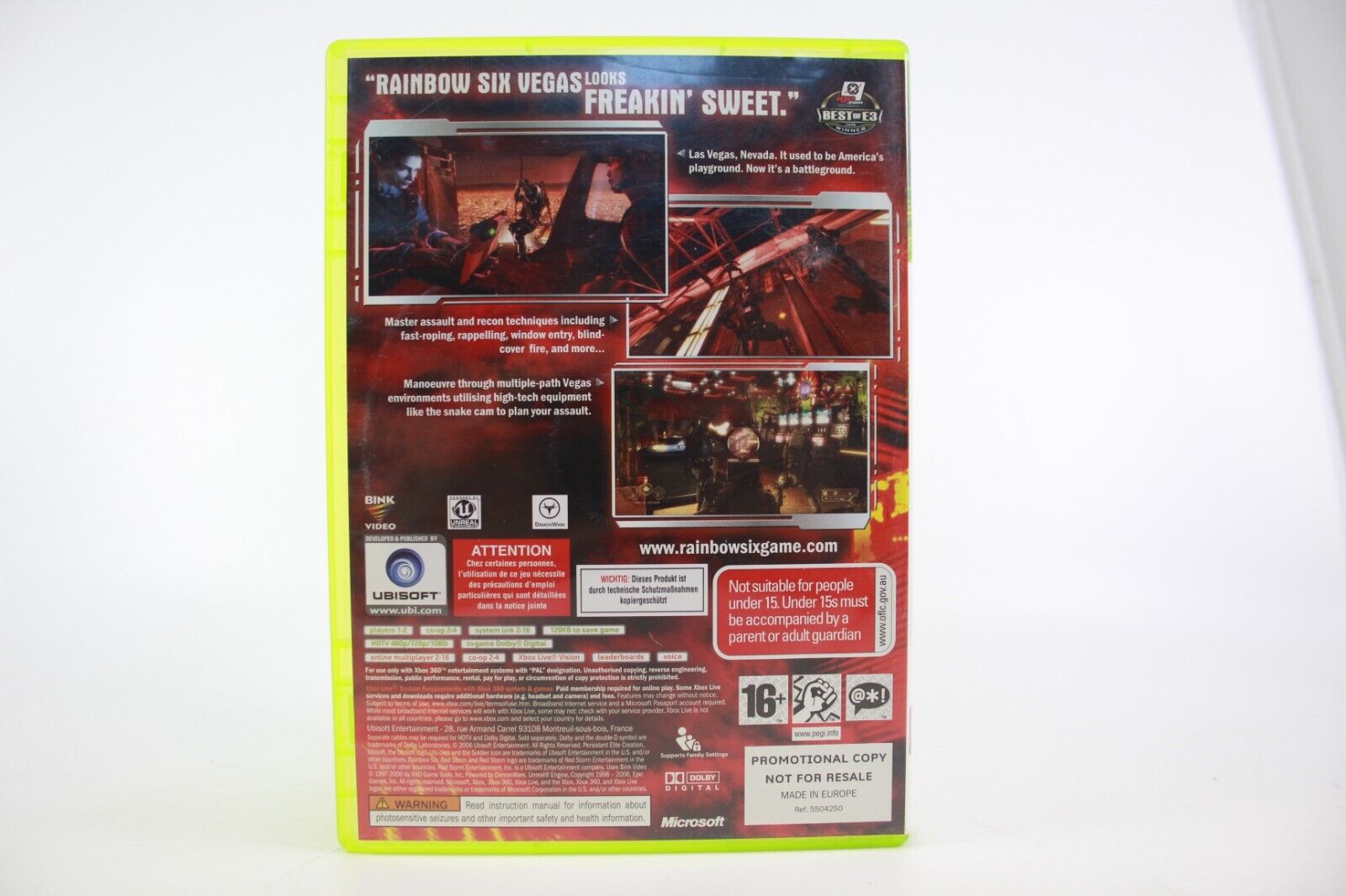 Tom Clancy's Rainbow Six Vegas - PROMO COPY (Xbox 360) [PAL] - WITH WARRANTY