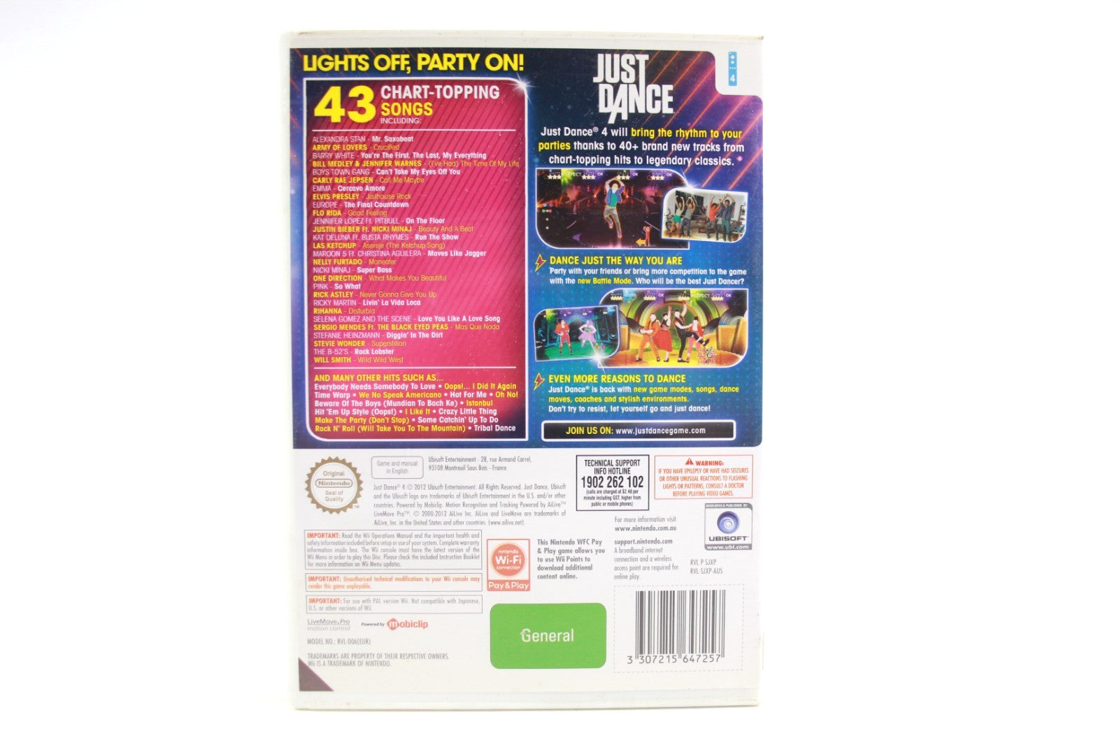 Just Dance 4 - Nintendo Wii [PAL] - WITH WARRANTY