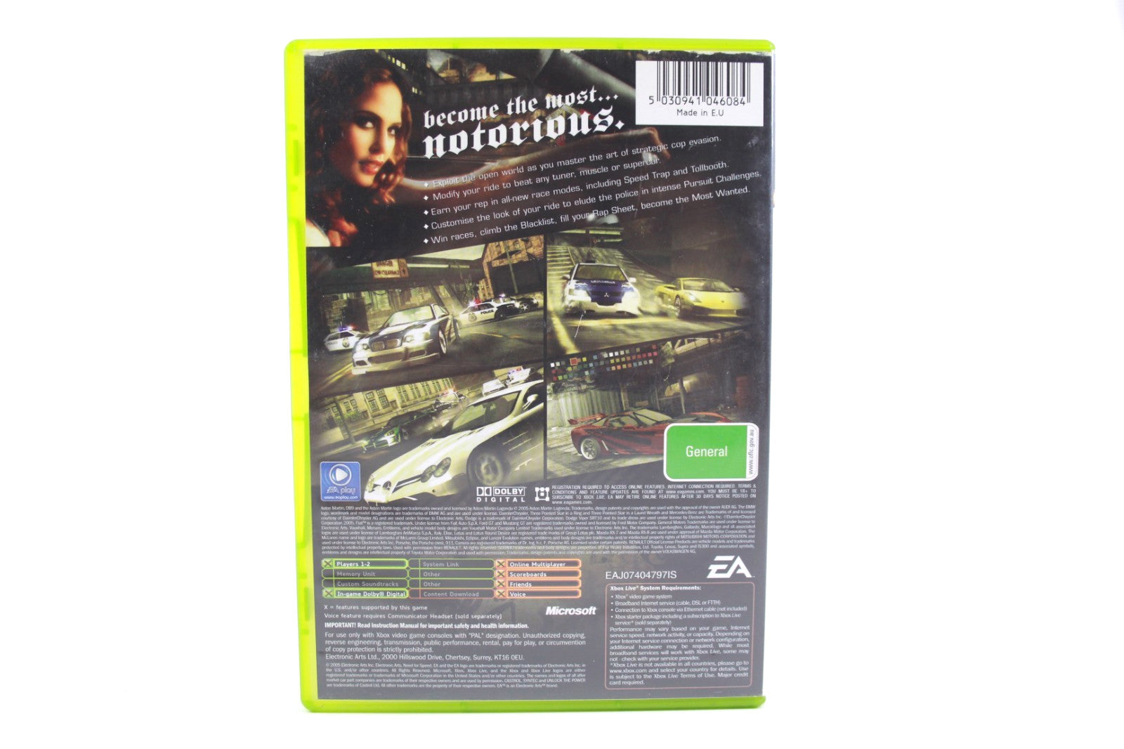 Need For Speed Most Wanted - Xbox [PAL] - WITH WARRANTY