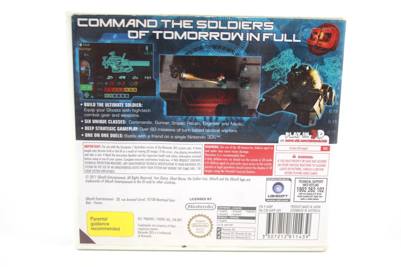 Tom Clancy's Ghost Recon Shadow Wars - Nintendo 3DS [PAL] *CASE/MANUAL ONLY*