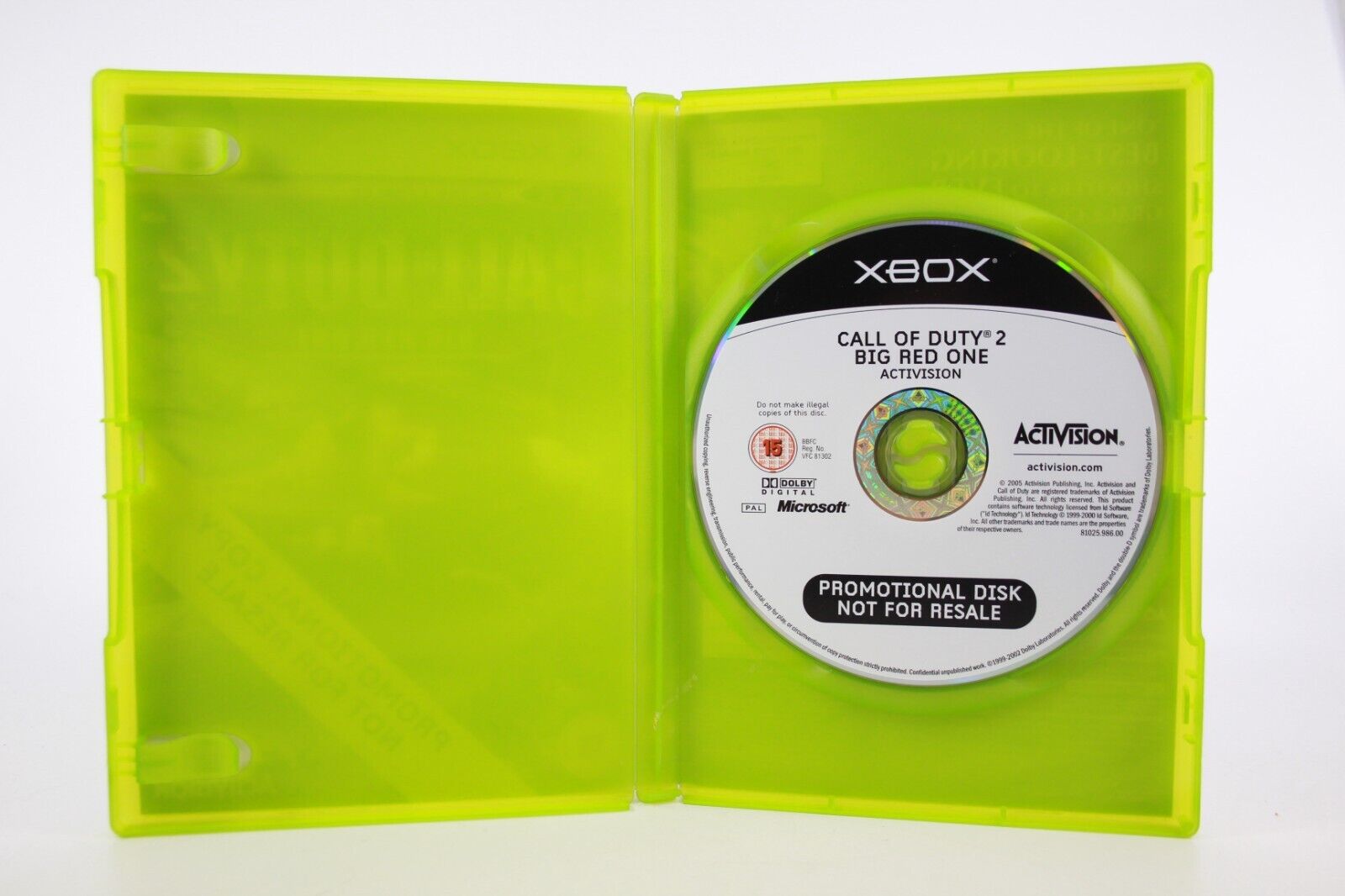 Call of Duty 2 Big Red One- PROMO COPY (Xbox Original) [PAL] - WITH WARRANTY