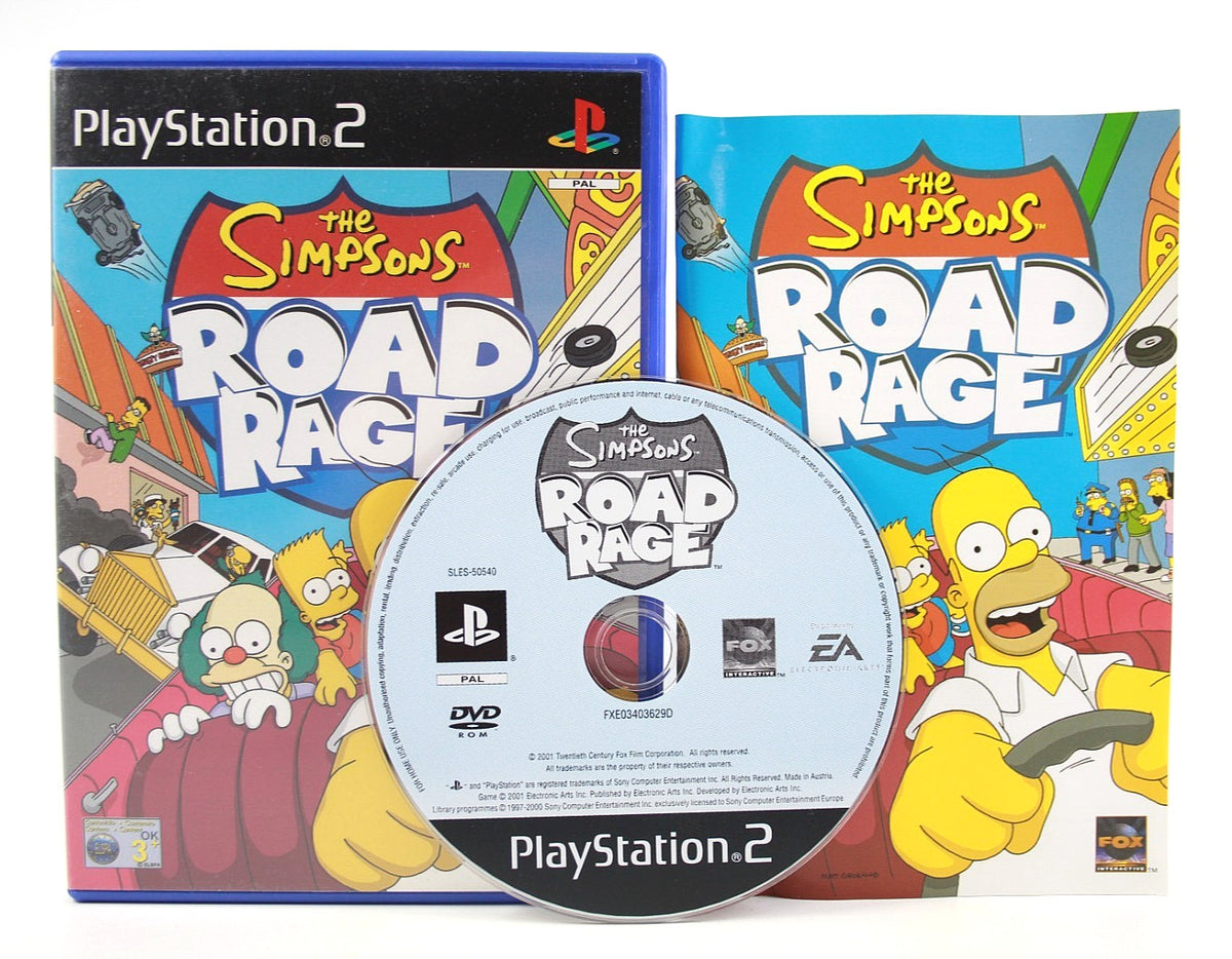 **MINT DISC** The Simpsons: Road Rage (PS2) [PAL] - WITH WARRANTY [Black Label]