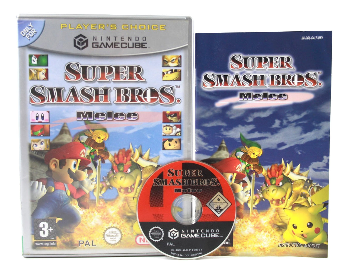 **MINT DISC** Super Smash Bros. Melee (GameCube) [PAL] [Player's Choice]