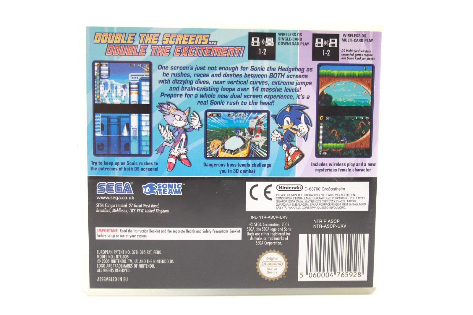 Sonic Rush - Nintendo DS [PAL] - WITH WARRANTY