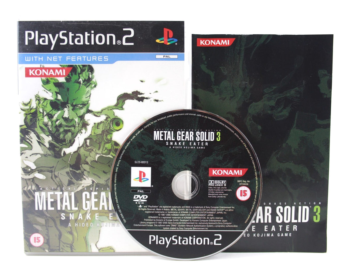 **MINT DISC** Metal Gear Solid 3: Snake Eater (PS2) [PAL] [Black Label]
