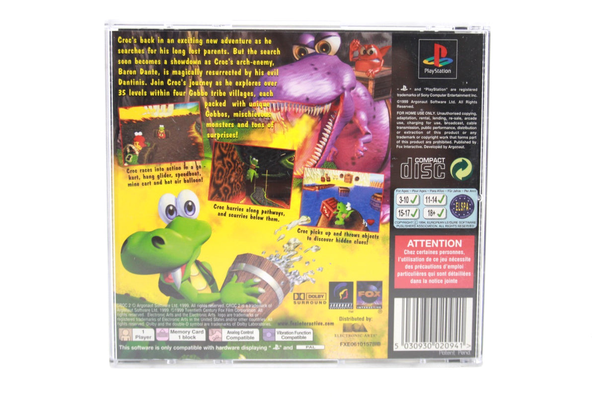 Croc 2 - PlayStation (PS1) [PAL] - WITH WARRANTY