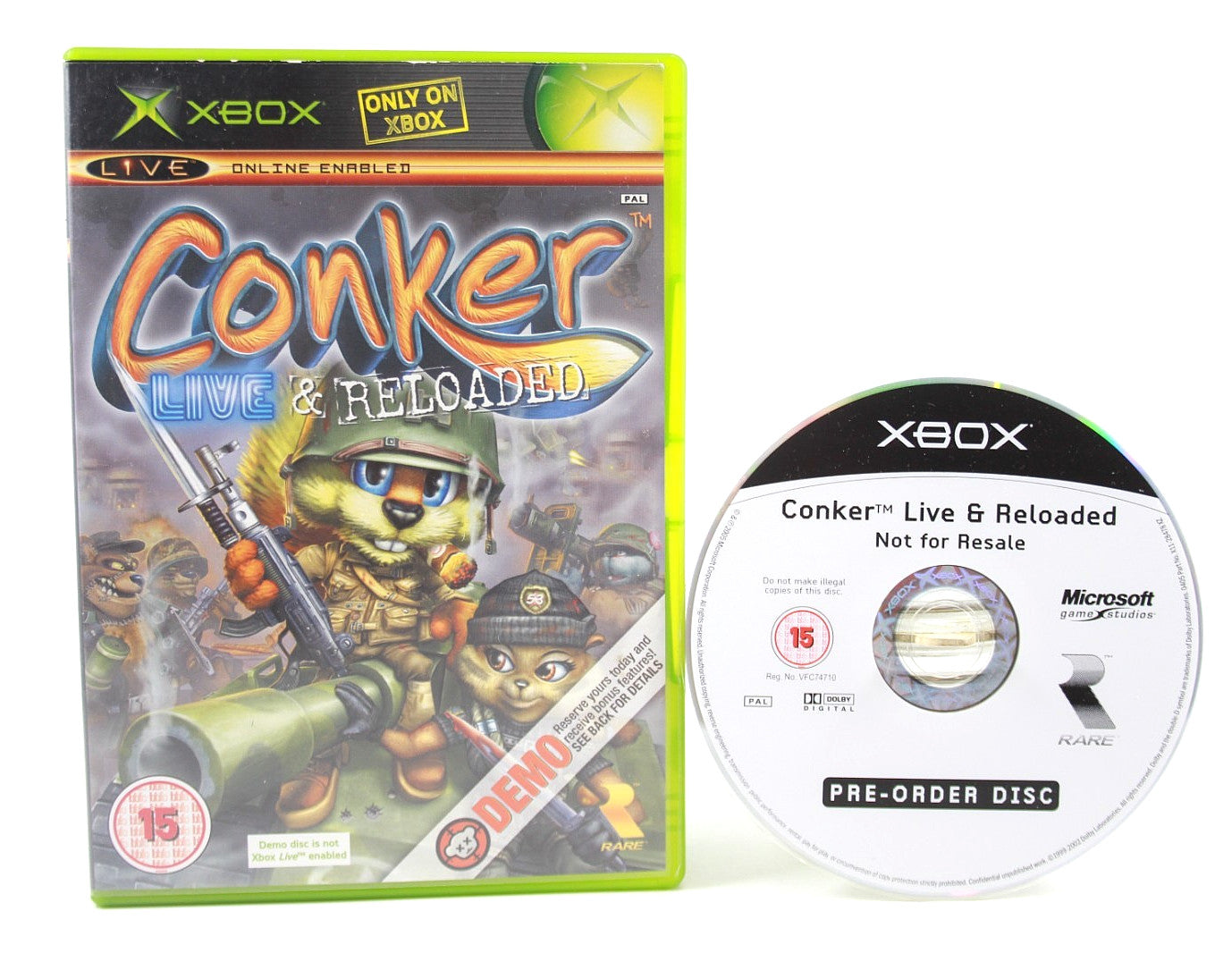 Conker: Live & Reloaded (DEMO/Pre-Order Disc) - Xbox [PAL] - WITH WARRANTY
