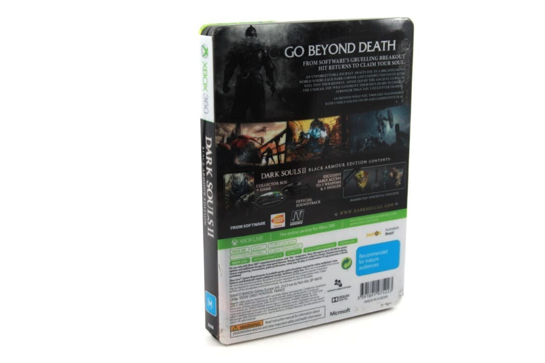 Dark Souls II - Black Armour Edition Collectors SteelBook - Xbox 360 COMPLETE
