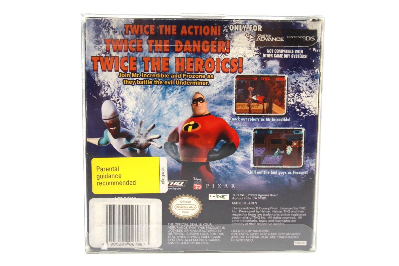 The Incredibles: Rise of the Underminer - Nintendo (GBA) - BOXED - WITH WARRANTY