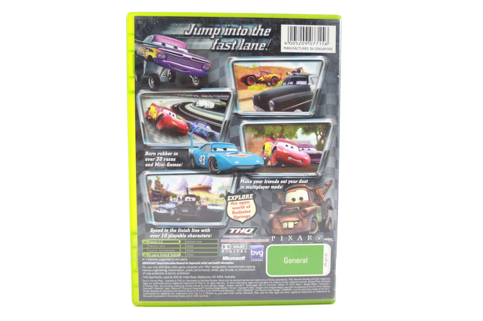 Disney/Pixar Cars - Xbox [PAL] - WITH WARRANTY