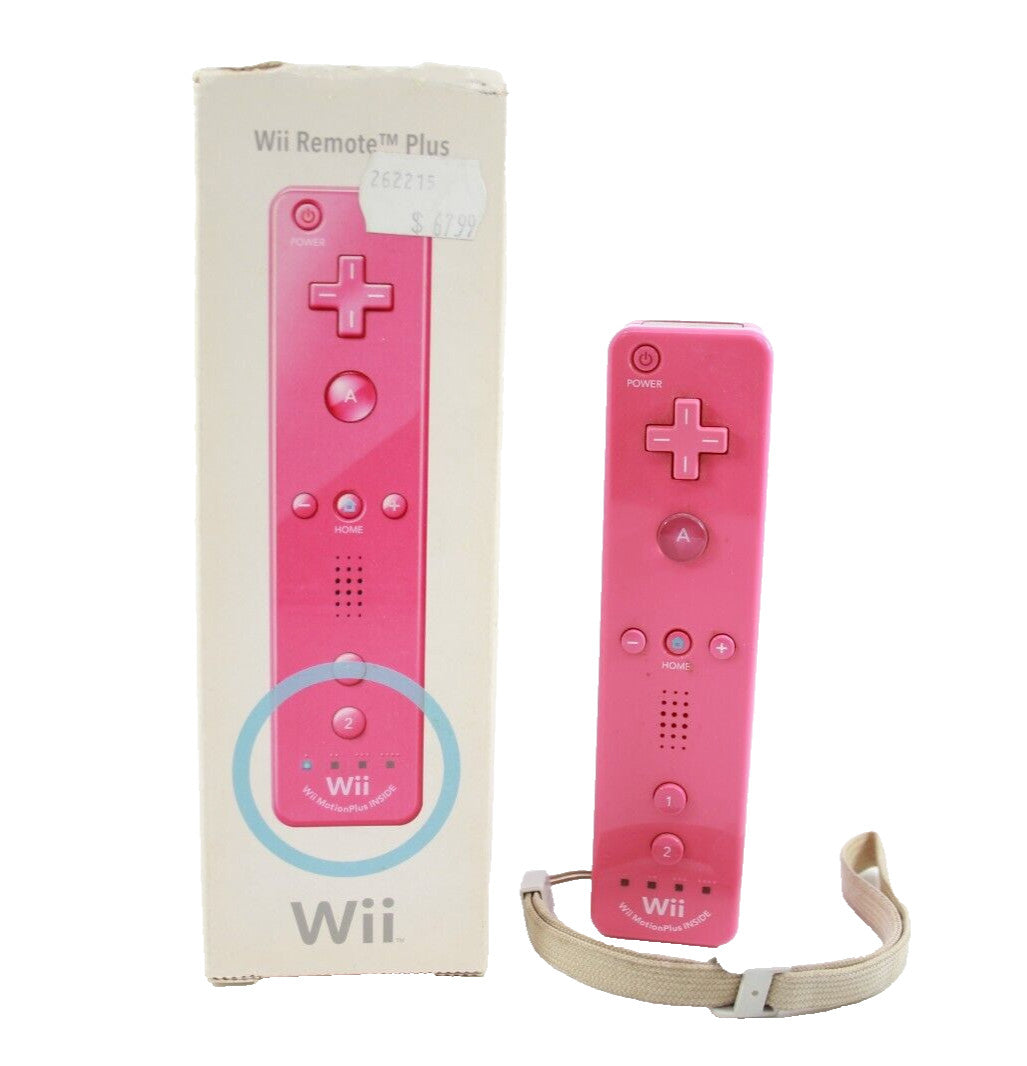 Genuine, Official Nintendo Wii Motion Plus Pink Controller Remote BOXED