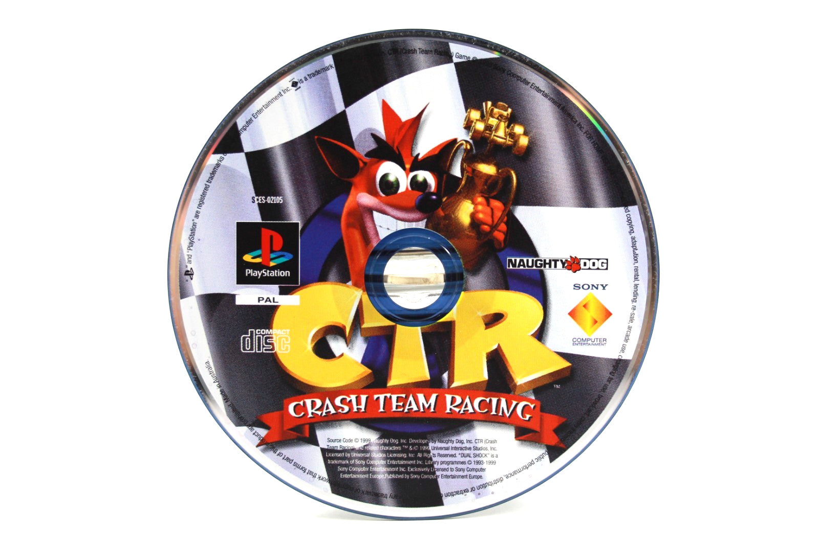 Crash Team Racing  [DISC ONLY] - PlayStation 1 (PS1) [PAL] - WITH WARRANTY