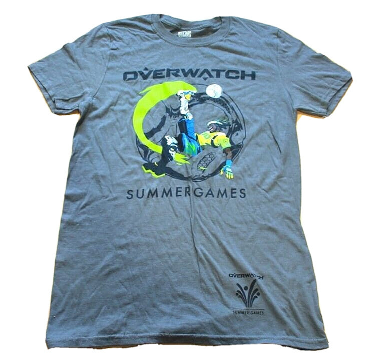 OverWatch Summer Games Tshirt THINK GEEK Blizzard Size S [Grey]