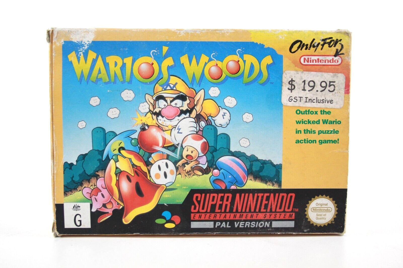 Wario’s Woods - Super Nintendo (SNES) [PAL] - WITH WARRANTY