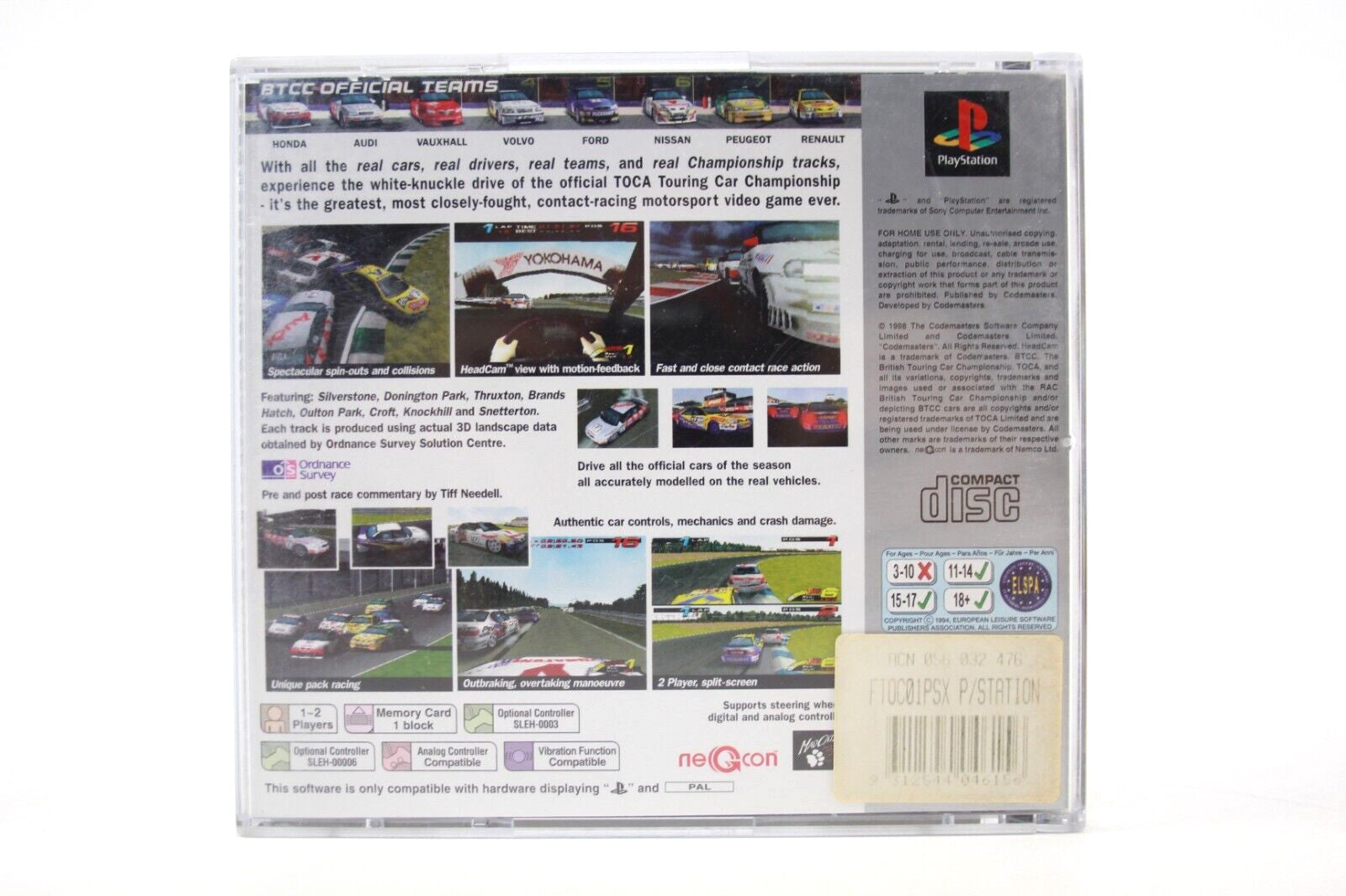 TOCA World Touring Cars [Platinum] - PlayStation 1 (PS1) [PAL] - WITH WARRANTY