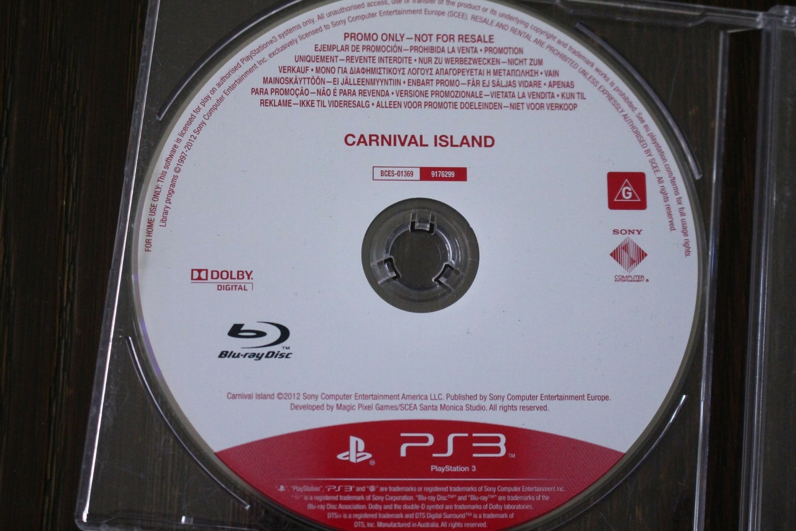 Carnival Island (Promo) (PS3) [PAL] - WITH WARRANTY