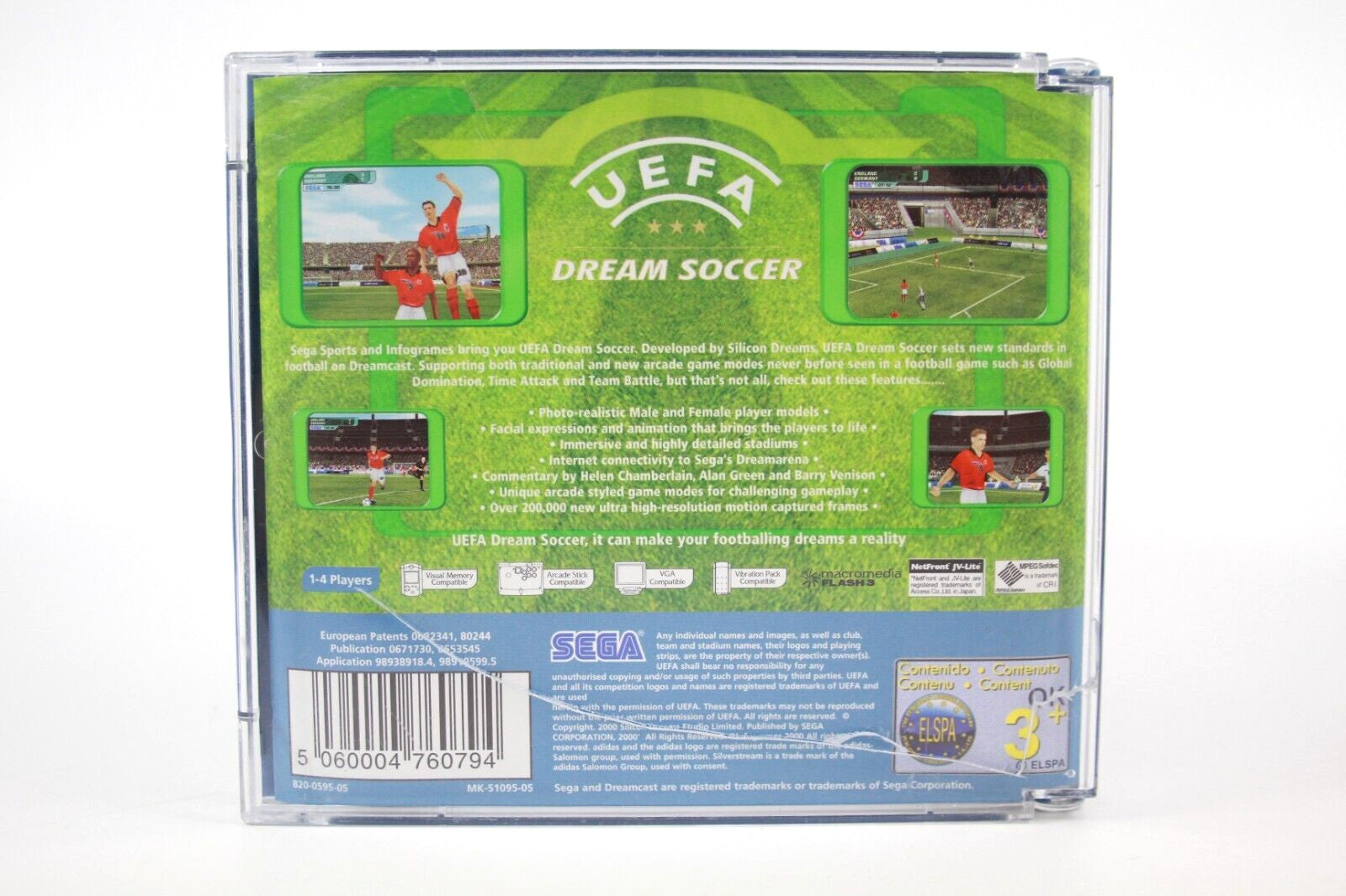 UEFA Dream Soccer - SEGA Dreamcast [PAL] - WITH WARRANTY