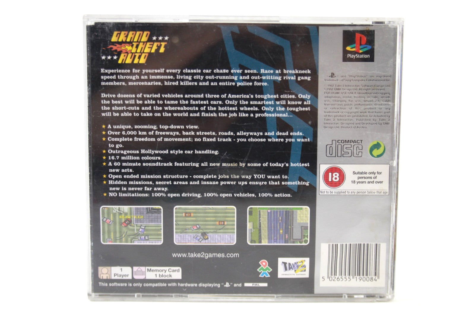 Grand Theft Auto [Platinum] - PlayStation (PS1) [PAL] - WITH WARRANTY *COS*