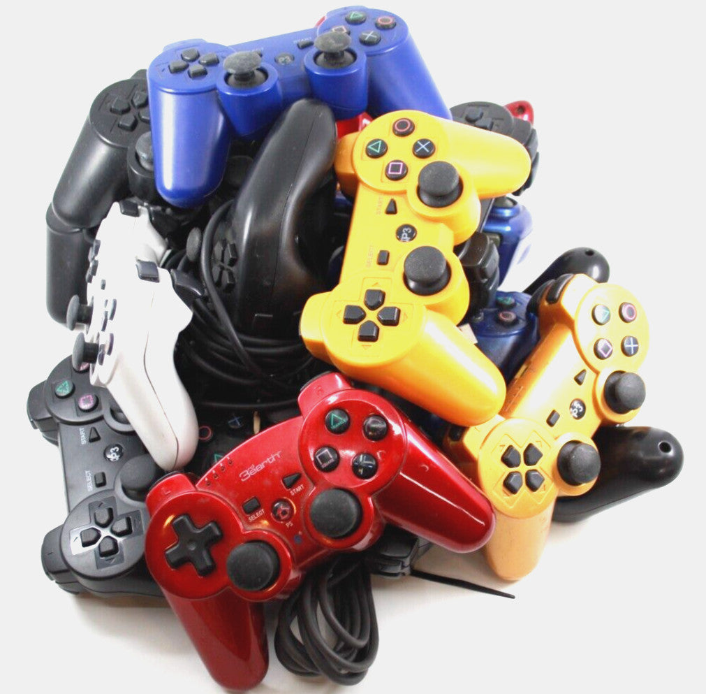 PS3 42X 3RD PARTY CONTROLLERS - UNTESTED, SEE DESCRIPTION* NO RETURNS