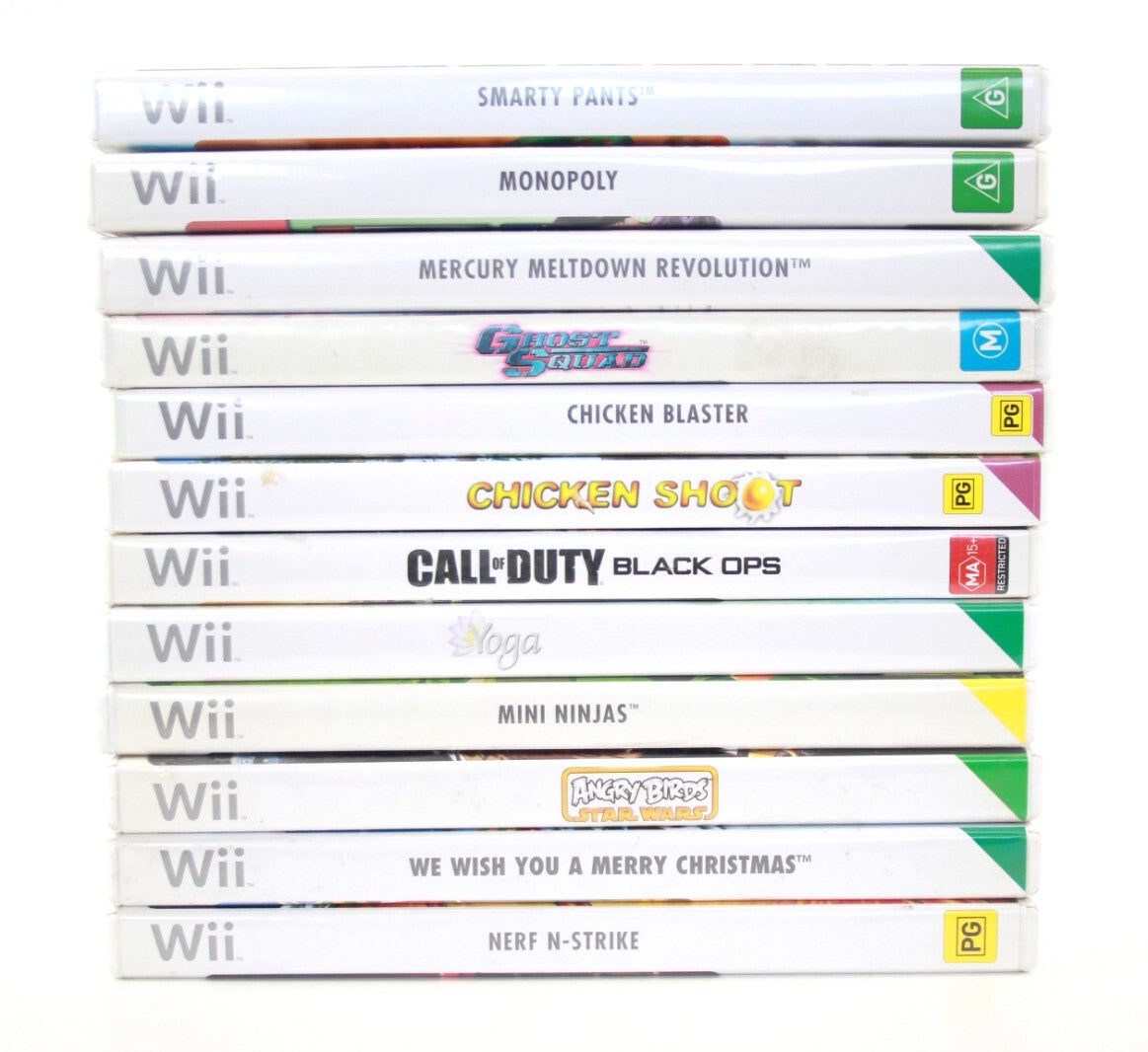x12 Nintendo Wii Video Game Bundle Lot (12 Games)