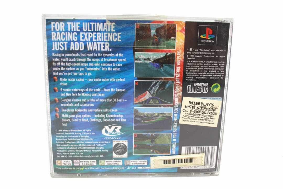 VR Sports Powerboat Racing (PS1) [PAL] - WITH WARRANTY