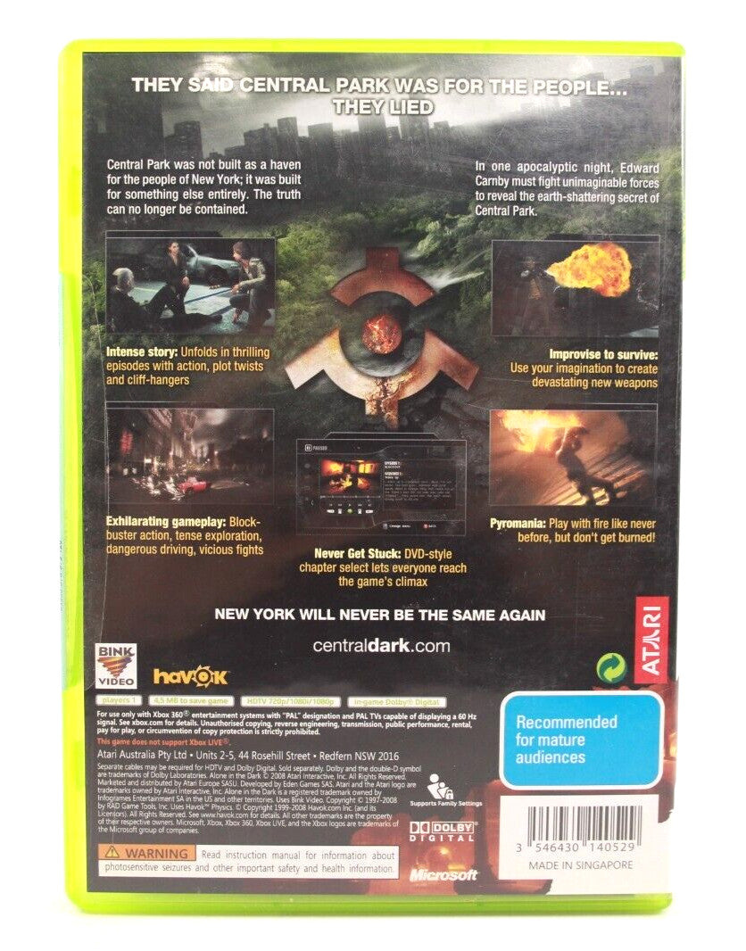 Alone In The Dark [XBOX STICKER SEALED] - Xbox 360 [PAL] - WITH WARRANTY