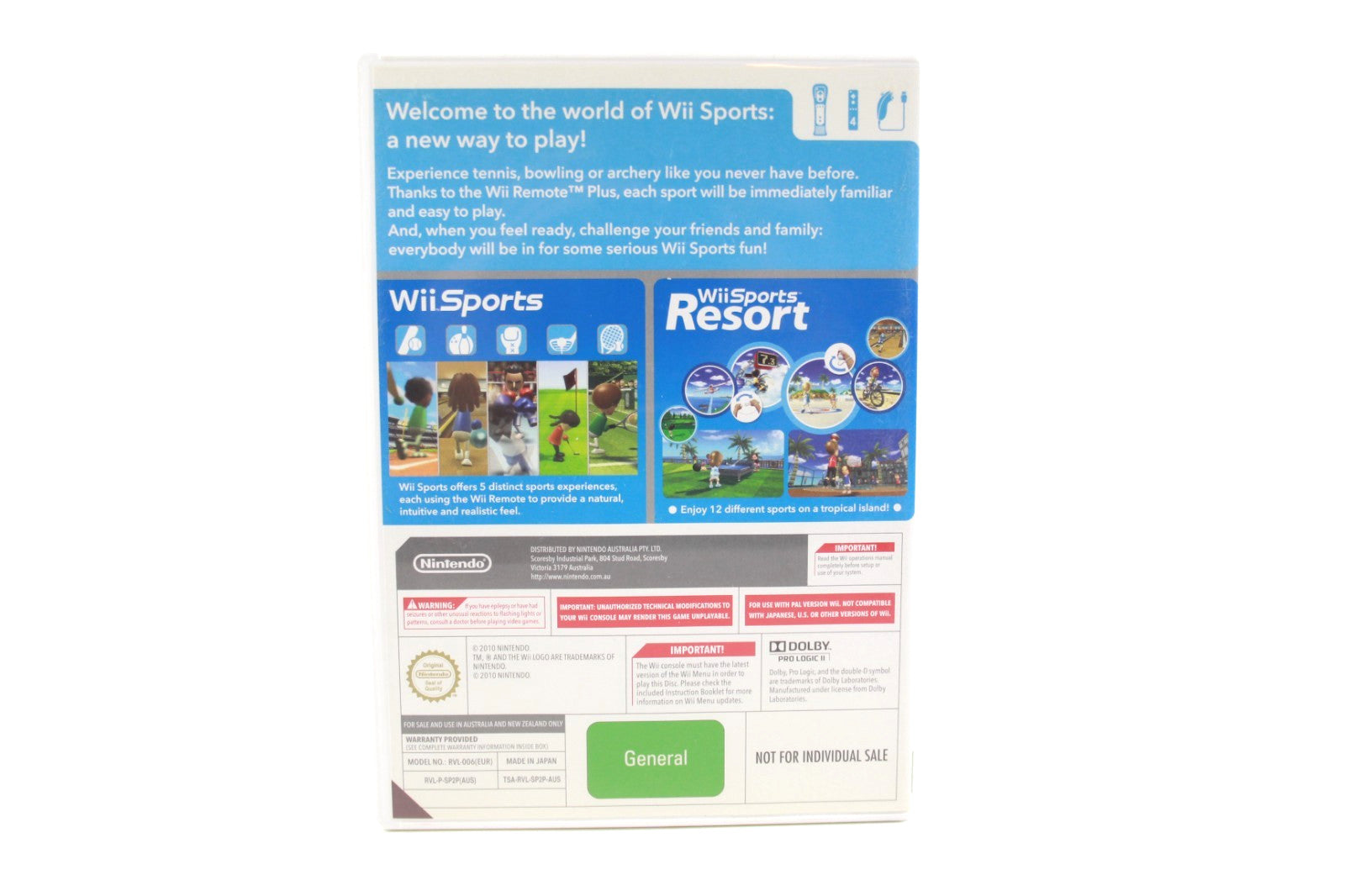 Wii Sports + Wii Sports Resort - Nintendo Wii [PAL] - WITH WARRANTY
