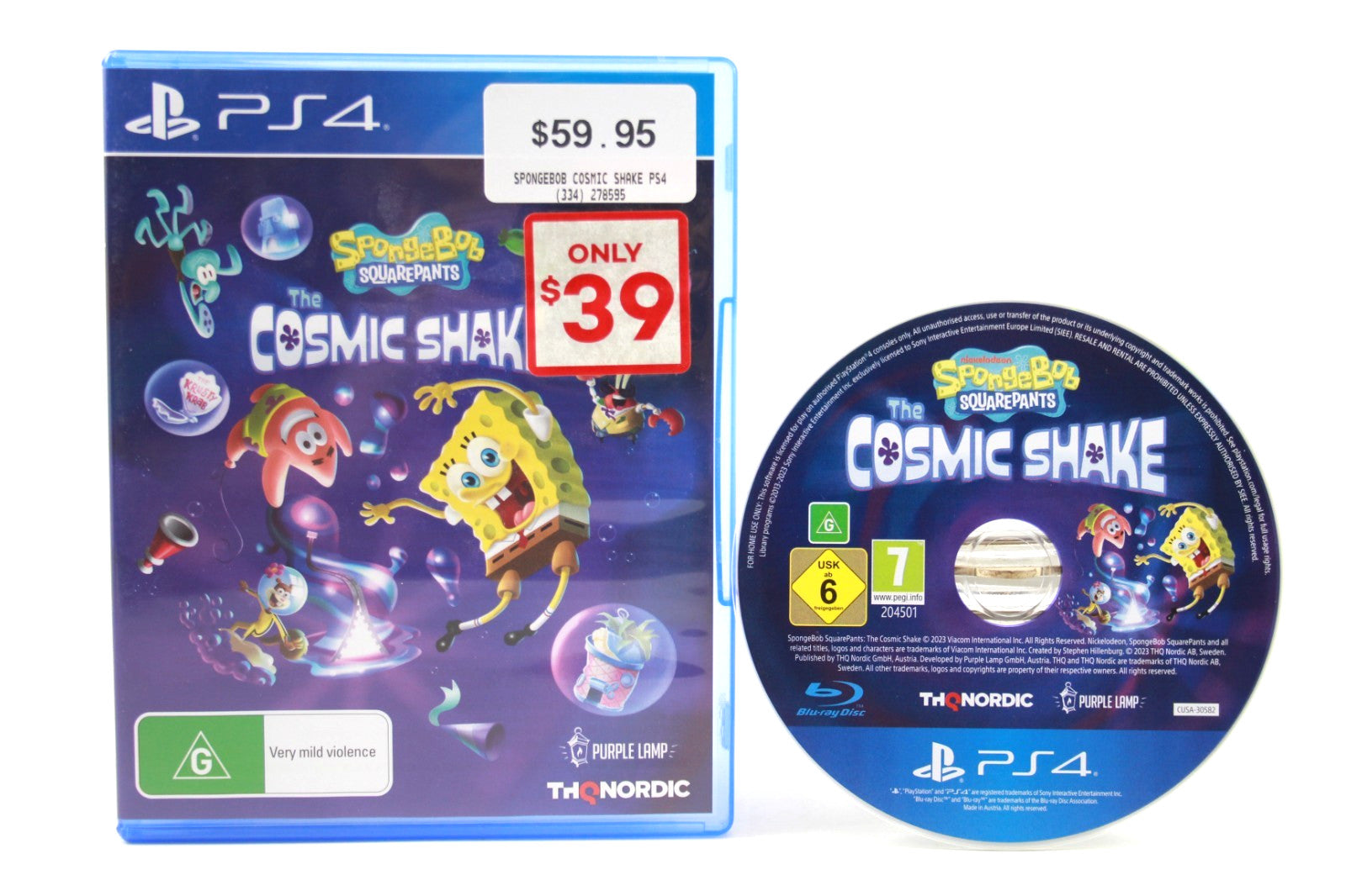 Spongebob Squarepants Cosmic Shake - PlayStation 4 (PS4) [PAL] - WITH WARRANTY