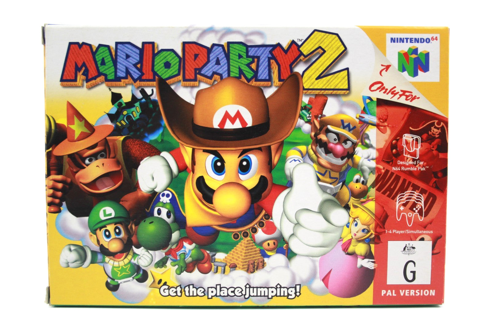 🔥 *NEAR MINT* Mario Party 2 - Nintendo 64 (N64) [PAL] *COMPLETE IN BOX* 🎮