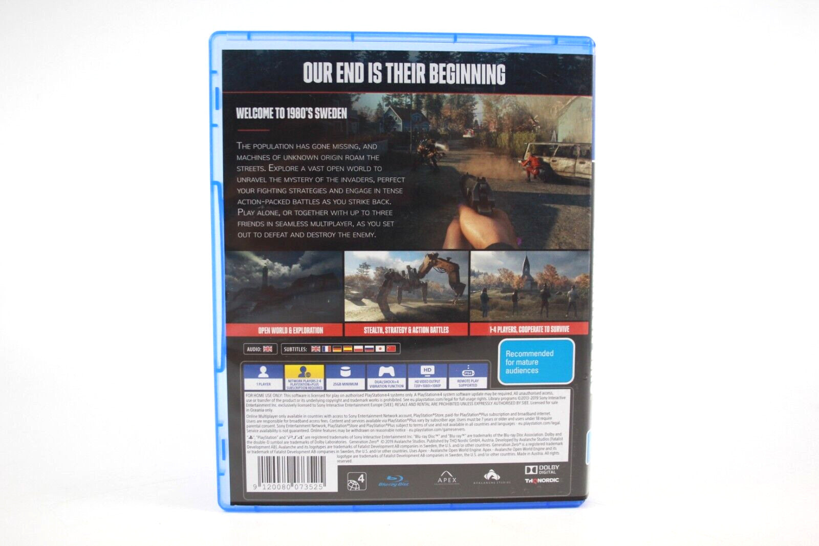 Generation Zero - PlayStation 4 (PS4) [PAL] - WITH WARRANTY