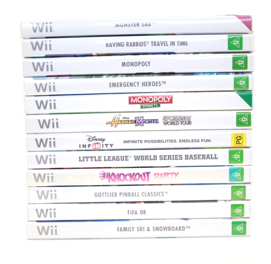 x12 Nintendo Wii Video Game Bundle Lot (12 Games)