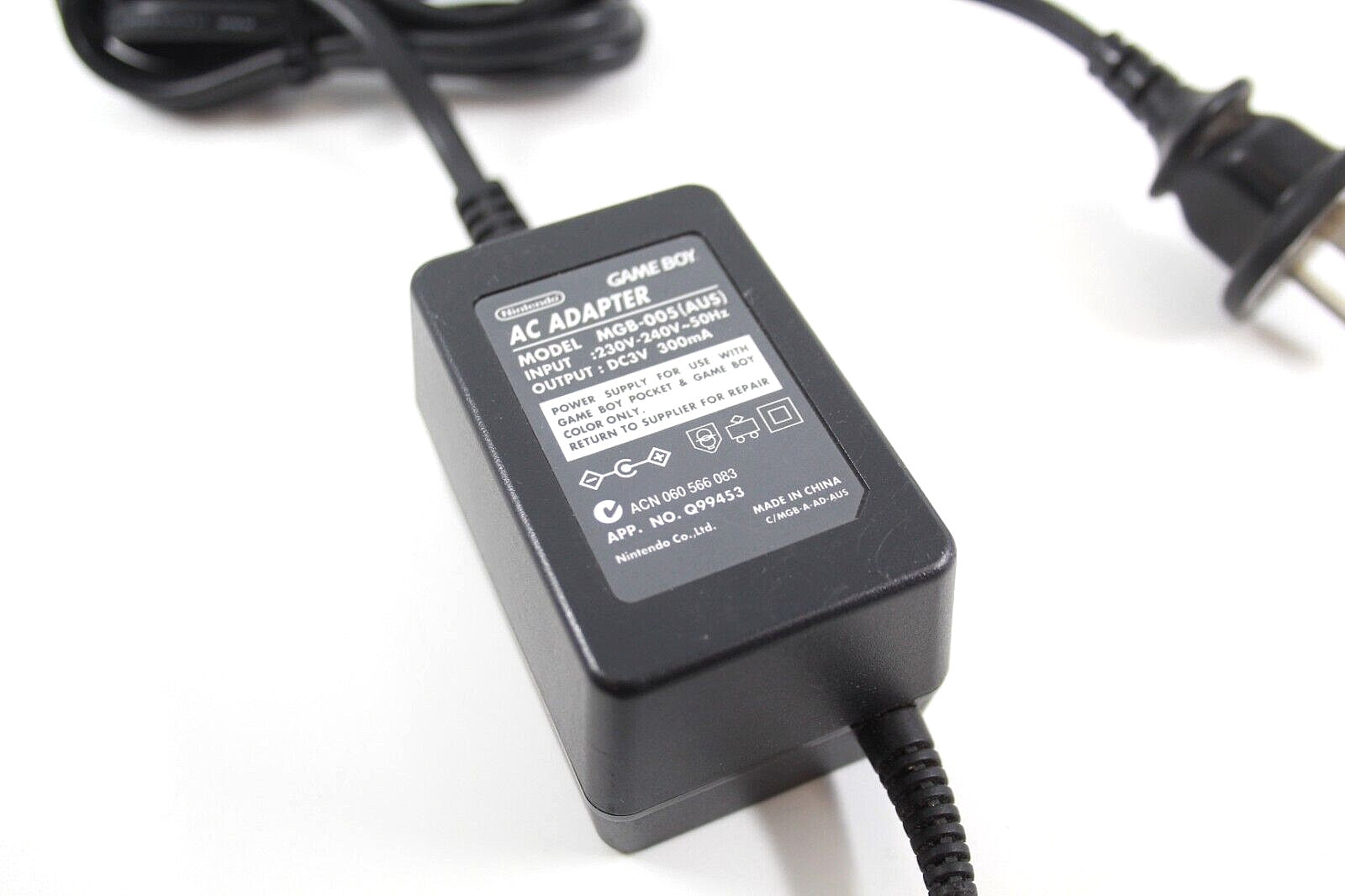 Genuine, Official Nintendo Game Boy AC Adapter [MGB-005] (AUS)