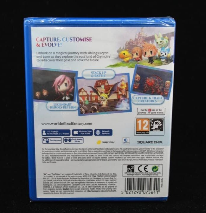 World of Final Fantasy - Sony PlayStation Vita *Brand New/Sealed* [PAL]
