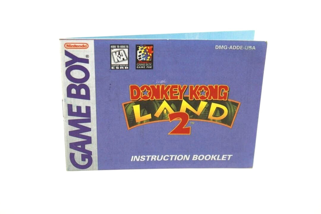 Donkey Kong Land 2 - Nintendo Game Boy (GB) **MANUAL ONLY** [NTSC-U]