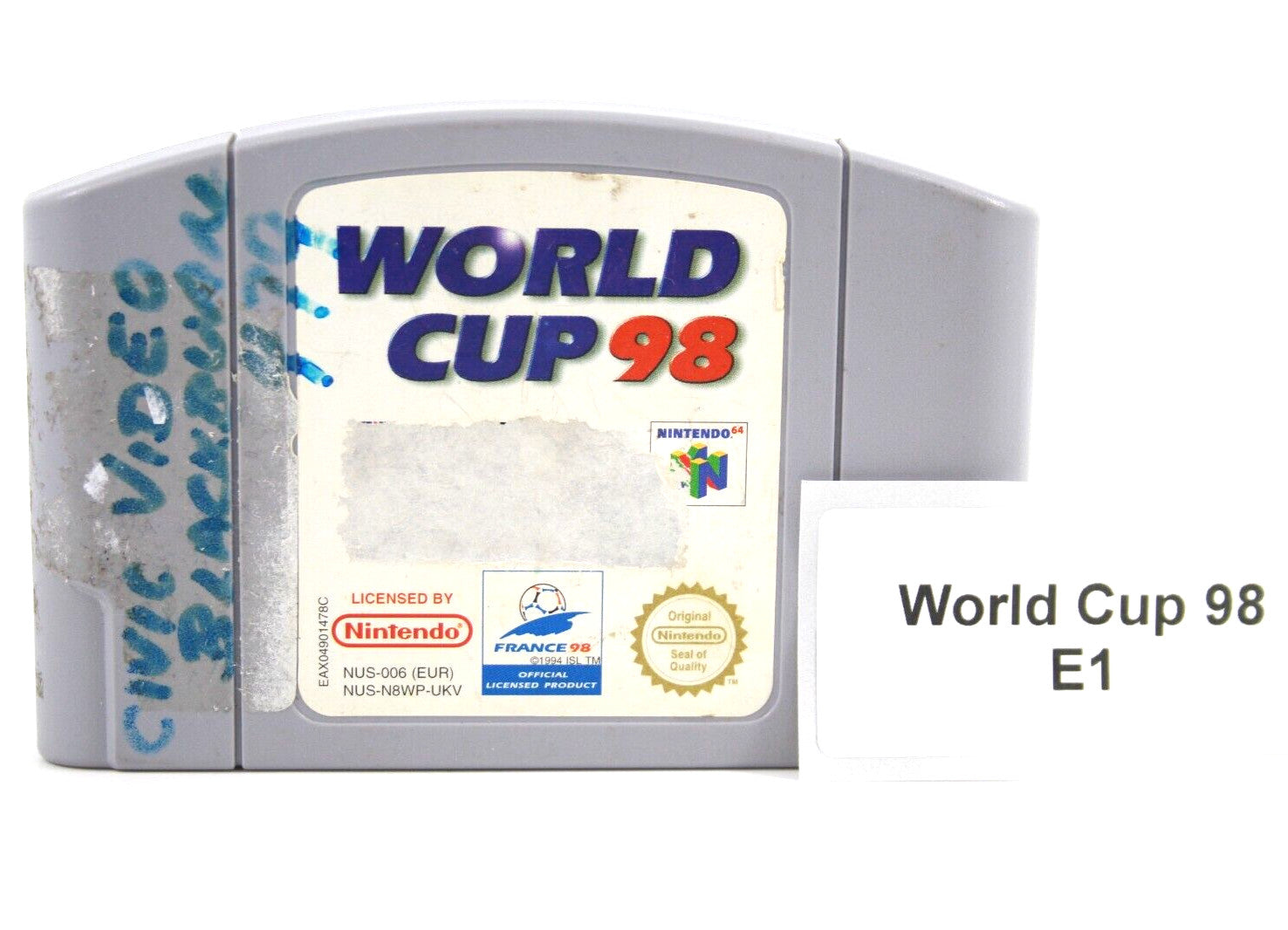World Cup 98 [CART ONLY] - Nintendo 64 (N64) [PAL] WITH WARRANTY