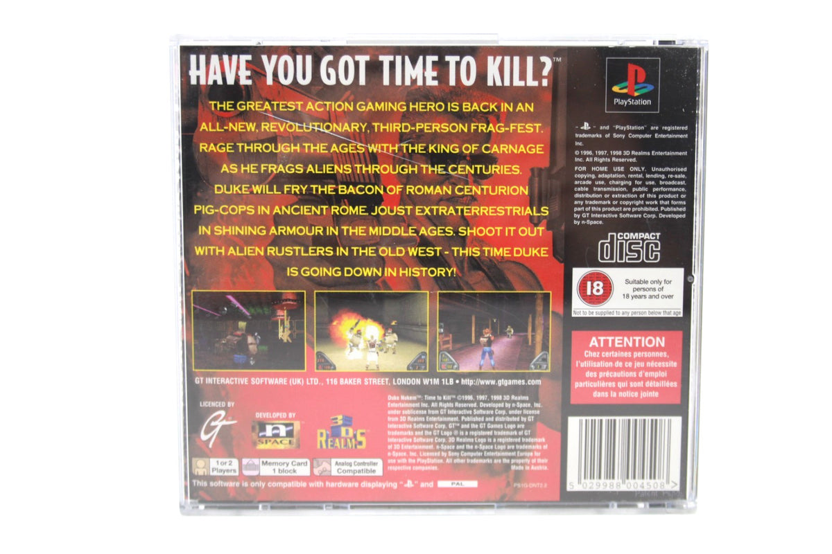 Duke Nukem: Time To Kill - PlayStation (PS1) [PAL] - WITH WARRANTY
