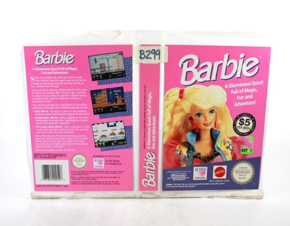 Barbie - Nintendo Entertainment System (NES) [PAL] ***BOX ONLY***