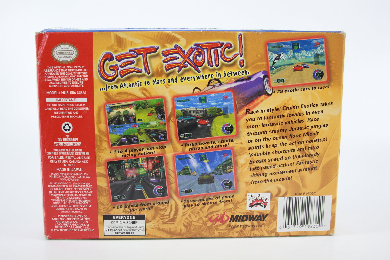 Cruis'n Exotica (N64) [NTSC] - WITH WARRANTY - Cruisn