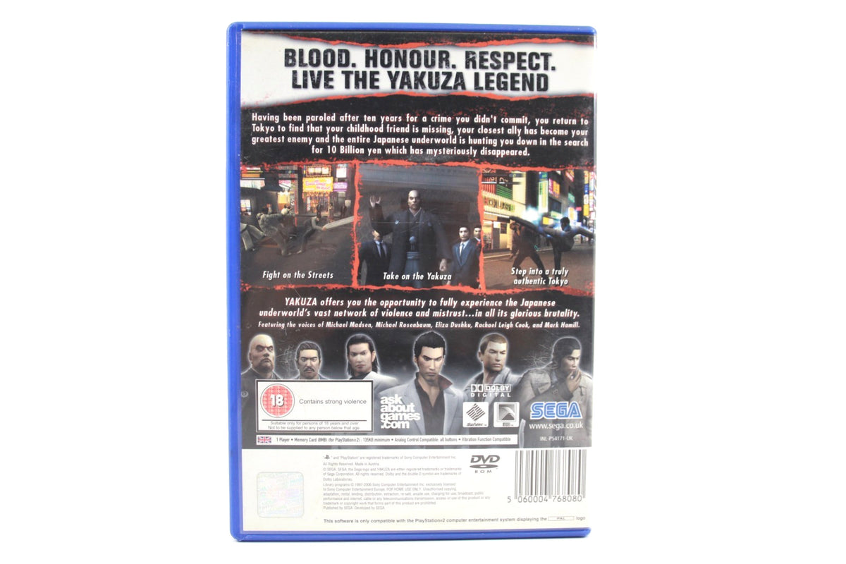 **MINT DISC** Yakuza (PS2) [PAL] - WITH WARRANTY [Black Label]