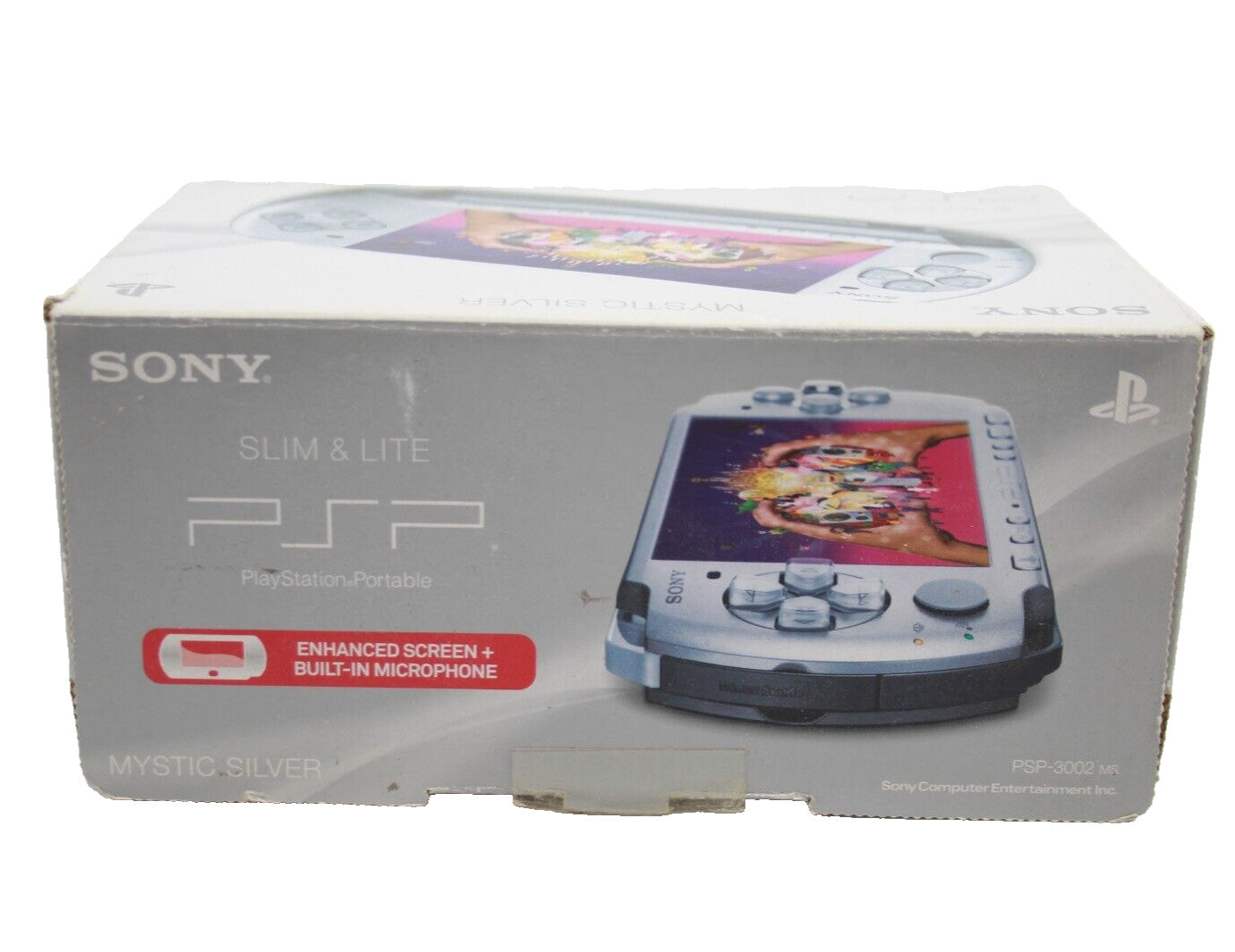 Sony PlayStation Portable (PSP) Console Slim 3002 [Mystic Silver] *BOX ONLY*