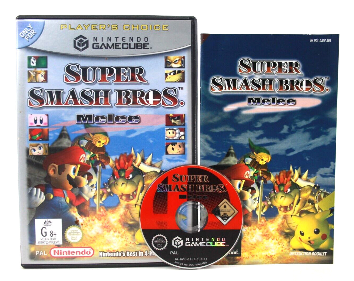 Super Smash Bros. Melee (Player's Choice) Nintendo GameCube [PAL] WITH WARRANTY
