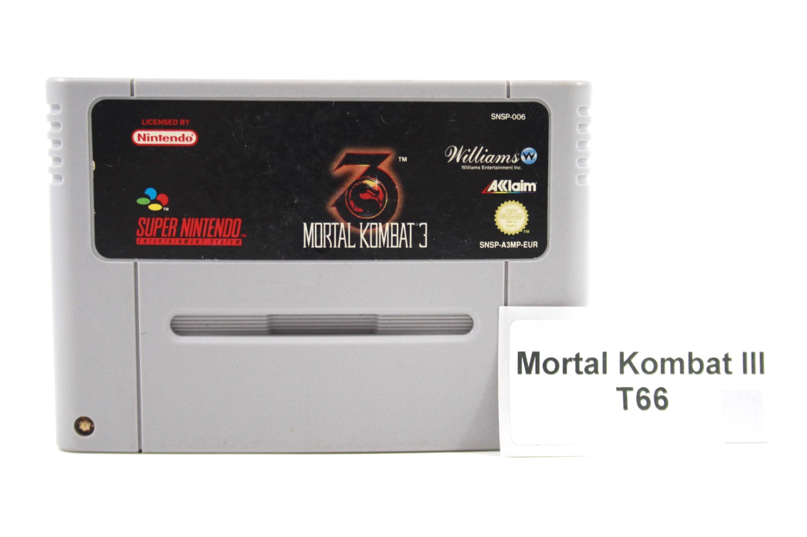 Mortal Kombat 3 [CART ONLY] - Super Nintendo (SNES) [PAL] - WITH WARRANTY