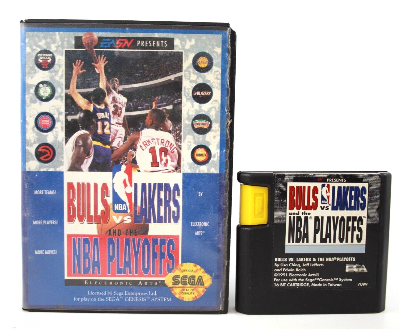 Bulls vs Lakers and the NBA Playoffs - SEGA Genesis [NTSC-U] - WITH WARRANTY