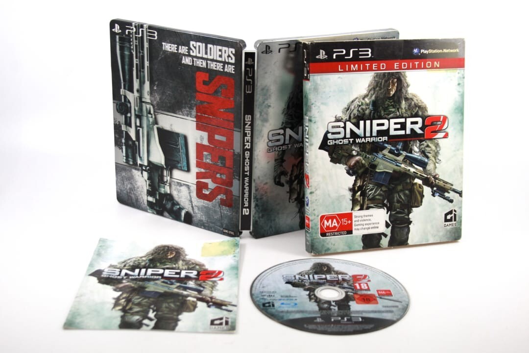 Sniper Ghost Warrior 2 PS3 Limited SteelBook - WITH MANUAL - PAL
