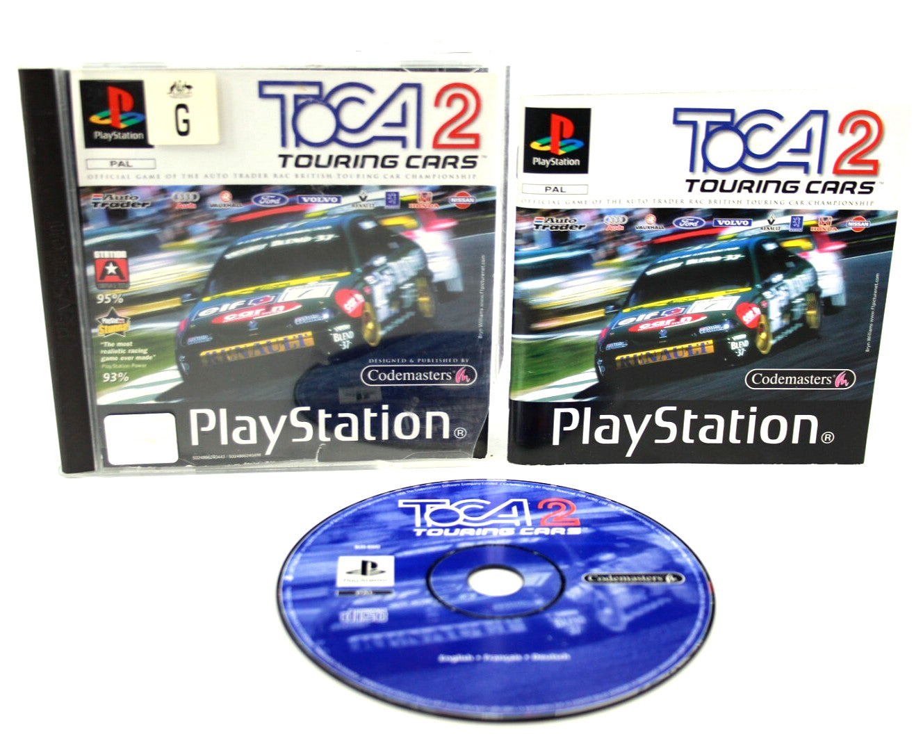TOCA 2 Touring Cars - PlayStation 1 (PS1) [PAL] - WITH WARRANTY